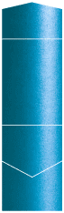 Teal Silk Pocket Invitation Style C2 (4 1/2 x 6 1/4)