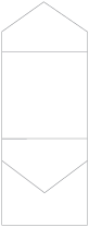 Crest Solar White Pocket Invitation Style C3 (5 3/4 x 5 3/4) 10/Pk