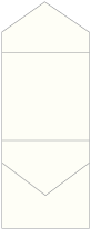 Textured Bianco Pocket Invitation Style C3 (5 3/4 x 5 3/4) 10/Pk