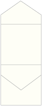 Eggshell White Pocket Invitation Style C3 (5 3/4 x 5 3/4) - 10/pk