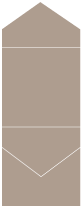 Pyro Brown Pocket Invitation Style C3 (5 3/4 x 5 3/4)