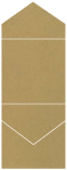 Natural Kraft Pocket Invitation Style C3 (5 3/4 x 5 3/4)10/Pk