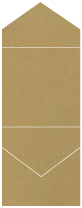 Natural Kraft Pocket Invitation Style C3 (5 3/4 x 5 3/4) 10/Pk