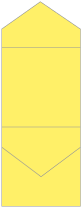 Factory Yellow Pocket Invitation Style C3 (5 3/4 x 5 3/4)