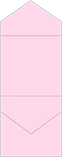 Pink Feather Pocket Invitation Style C3 (5 3/4 x 5 3/4)10/Pk