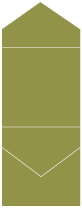 Olive Pocket Invitation Style C3 (5 3/4 x 5 3/4) 10/Pk