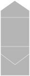 Pewter Pocket Invitation Style C3 (5 3/4 x 5 3/4)10/Pk