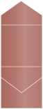 Red Satin Pocket Invitation Style C3 (5 3/4 x 5 3/4)10/Pk