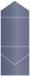 Blue Satin Pocket Invitation Style C3 (5 3/4 x 5 3/4)10/Pk