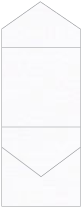 Linen Solar White Pocket Invitation Style C3 (5 3/4 x 5 3/4) 10/Pk