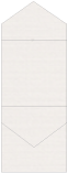Linen Natural White Pocket Invitation Style C3 (5 3/4 x 5 3/4)10/Pk