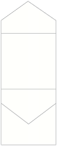 White Pearl Pocket Invitation Style C3 (5 3/4 x 5 3/4)