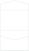 Crest Solar White Pocket Invitation Style C4 (5 1/4 x 7 1/4)