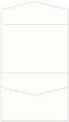 Textured Bianco Pocket Invitation Style C4 (5 1/4 x 7 1/4)