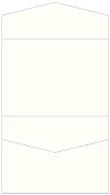 Eggshell White Pocket Invitation Style C4 (5 1/4 x 7 1/4) - 10/pk