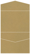 Natural Kraft Pocket Invitation Style C4 (5 1/4 x 7 1/4) - 10/Pk