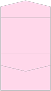 Pink Feather Pocket Invitation Style C4 (5 1/4 x 7 1/4) - 10/Pk