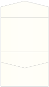 White Gold Pocket Invitation Style C4 (5 1/4 x 7 1/4) - 10/Pk