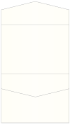 Pearlized White Pocket Invitation Style C4 (5 1/4 x 7 1/4)