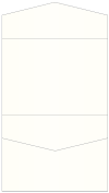 Pearlized White Pocket Invitation Style C4 (5 1/4 x 7 1/4) - 10/Pk