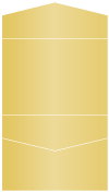 Gold Pocket Invitation Style C4 (5 1/4 x 7 1/4)
