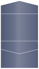 Blue Satin Pocket Invitation Style C4 (5 1/4 x 7 1/4)10/Pk