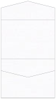 Linen Solar White Pocket Invitation Style C4 (5 1/4 x 7 1/4)10/Pk