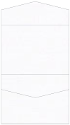 Linen Solar White Pocket Invitation Style C4 (5 1/4 x 7 1/4)