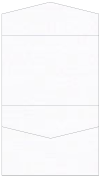 Linen Solar White Pocket Invitation Style C4 (5 1/4 x 7 1/4) - 10/Pk