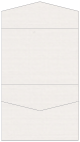 Linen Natural White Pocket Invitation Style C4 (5 1/4 x 7 1/4)10/Pk