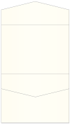 Natural White Pearl Pocket Invitation Style C4 (5 1/4 x 7 1/4)