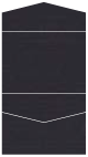 Linen Black Pocket Invitation Style C4 (5 1/4 x 7 1/4)10/Pk
