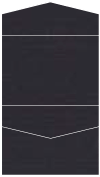 Linen Black Pocket Invitation Style C4 (5 1/4 x 7 1/4)
