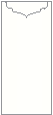 White Pearl Linen Jacket Invitation Style C1 (4 x 9) - 10/Pk