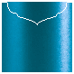 Teal Silk Jacket Invitation Style C3 (5 5/8 x 5 5/8)