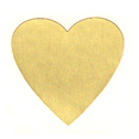 Gold Heart Seal Labels 20/Pk