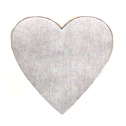 Silver Heart Seal Labels 20/Pk