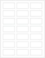 Crest Solar White Soho Rectangular Labels 1 1/8 x 2 1/4 (21 per sheet - 5 sheets per pack)
