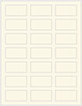 Crest Natural White Soho Rectangular Labels 1 1/8 x 2 1/4 (21 per sheet - 5 sheets per pack)
