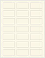 Crest Natural White Soho Rectangular Labels 1 1/8 x 2 1/4 (21 per sheet - 5 sheets per pack)