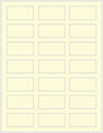 Crest Baronial Ivory Soho Rectangular Labels 1 1/8 x 2 1/4 (21 per sheet - 5 sheets per pack)