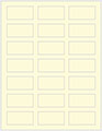 Crest Baronial Ivory Soho Rectangular Labels 1 1/8 x 2 1/4 (21 per sheet - 5 sheets per pack)