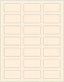 Old Lace Soho Rectangular Labels 1 1/8 x 2 1/4 (21 per sheet - 5 sheets per pack)