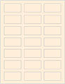 Old Lace Soho Rectangular Labels 1 1/8 x 2 1/4 (21 per sheet - 5 sheets per pack)