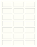 Textured Bianco Soho Rectangular Labels 1 1/8 x 2 1/4 (21 per sheet - 5 sheets per pack)
