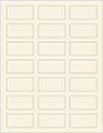 Milkweed Soho Rectangular Labels 1 1/8 x 2 1/4 (21 per sheet - 5 sheets per pack)