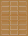 Natural Kraft Soho Rectangular Labels 1 1/8 x 2 1/4 (21 per sheet - 5 sheets per pack)