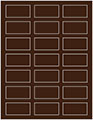 Coco Soho Rectangular Labels 1 1/8 x 2 1/4 (21 per sheet - 5 sheets per pack)