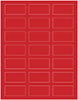 Red Pepper Soho Rectangular Labels 1 1/8 x 2 1/4 (21 per sheet - 5 sheets per pack)