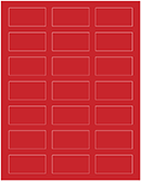 Red Pepper Soho Rectangular Labels 1 1/8 x 2 1/4 (21 per sheet - 5 sheets per pack)